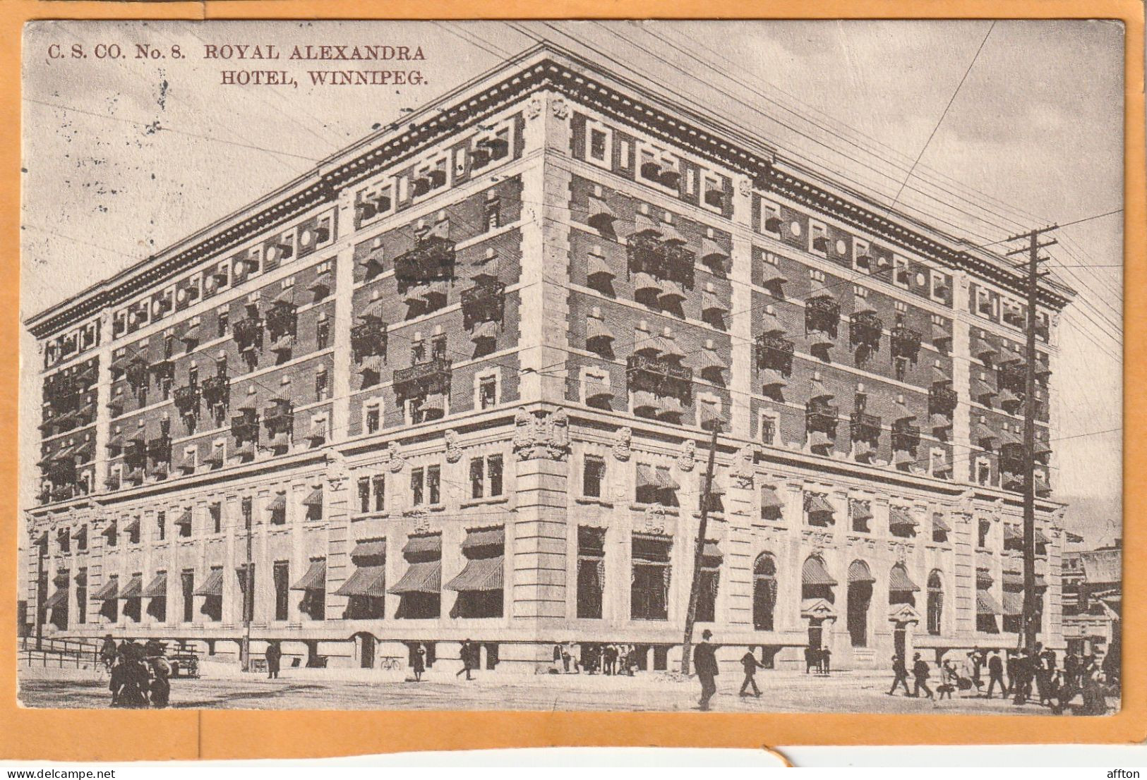 Royal Alexandra CPR Hotel Winnipeg Manitoba Canada Old Postcard - Winnipeg