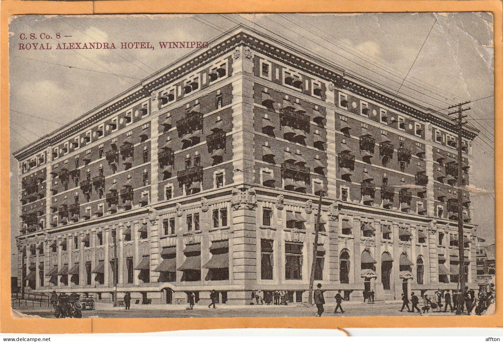 Royal Alexandra CPR Hotel Winnipeg Manitoba Canada Old Postcard - Winnipeg