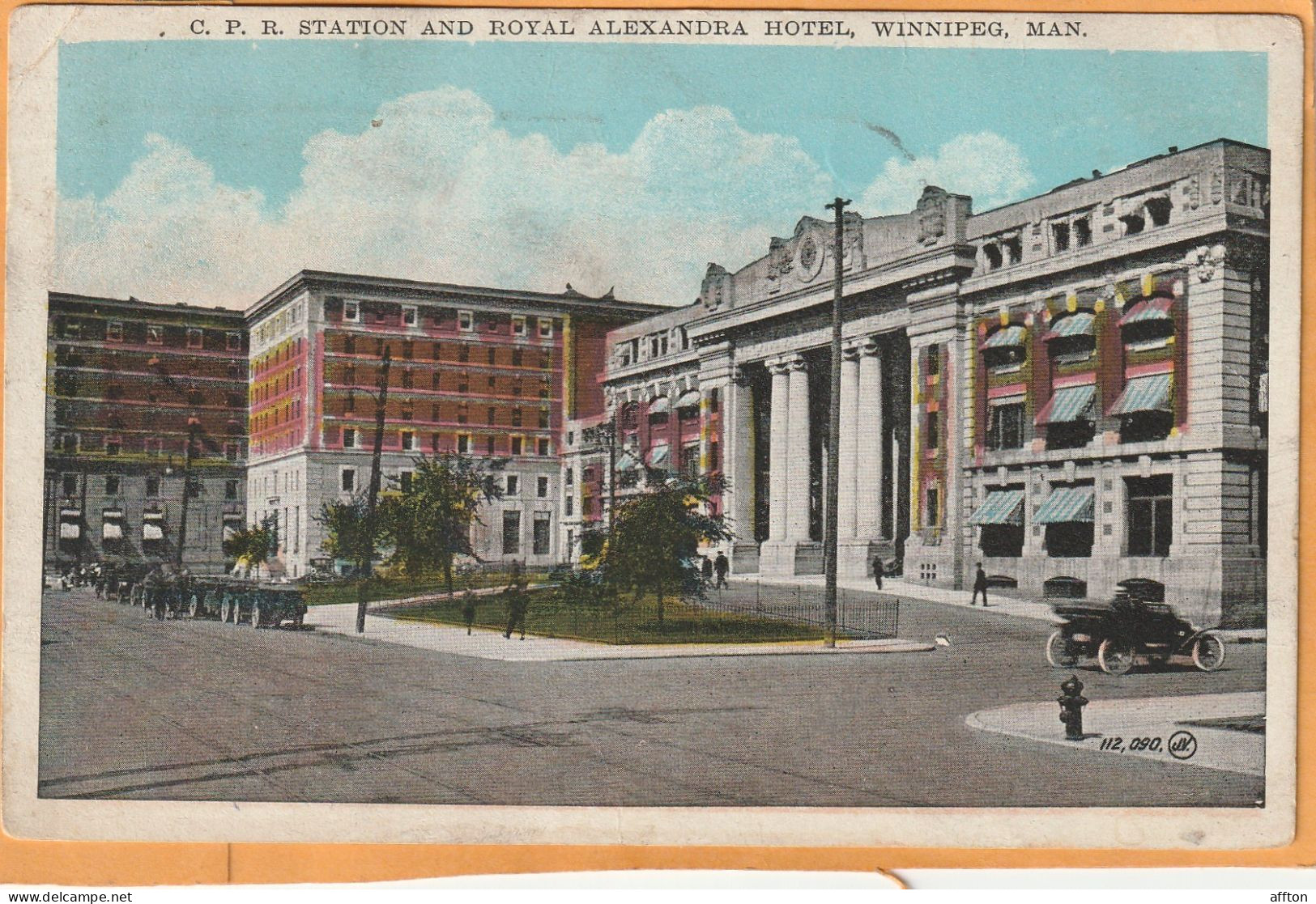 Royal Alexandra CPR Hotel Winnipeg Manitoba Canada Old Postcard - Winnipeg