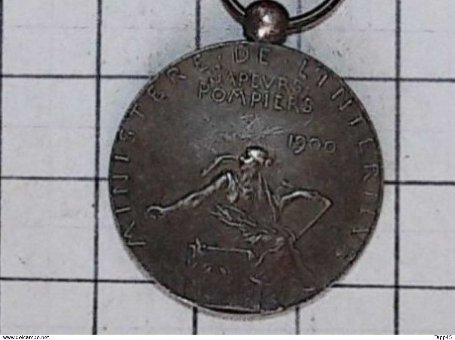 T 3/ PL Milit.5) 11 >  Médaille D’honneur Des Sapeurs-pompiers 1900 - Francia