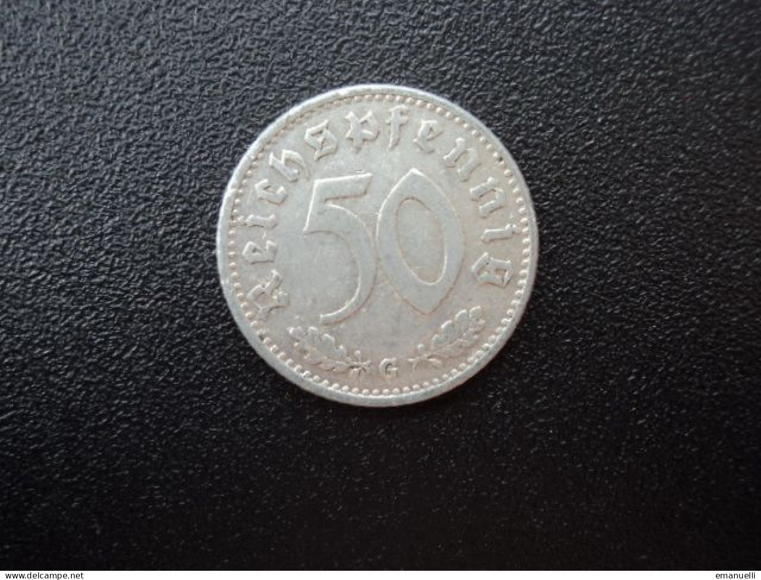 ALLEMAGNE : 50 REICHSPFENNIG  1935 G   KM 87    TTB * - 50 Reichspfennig