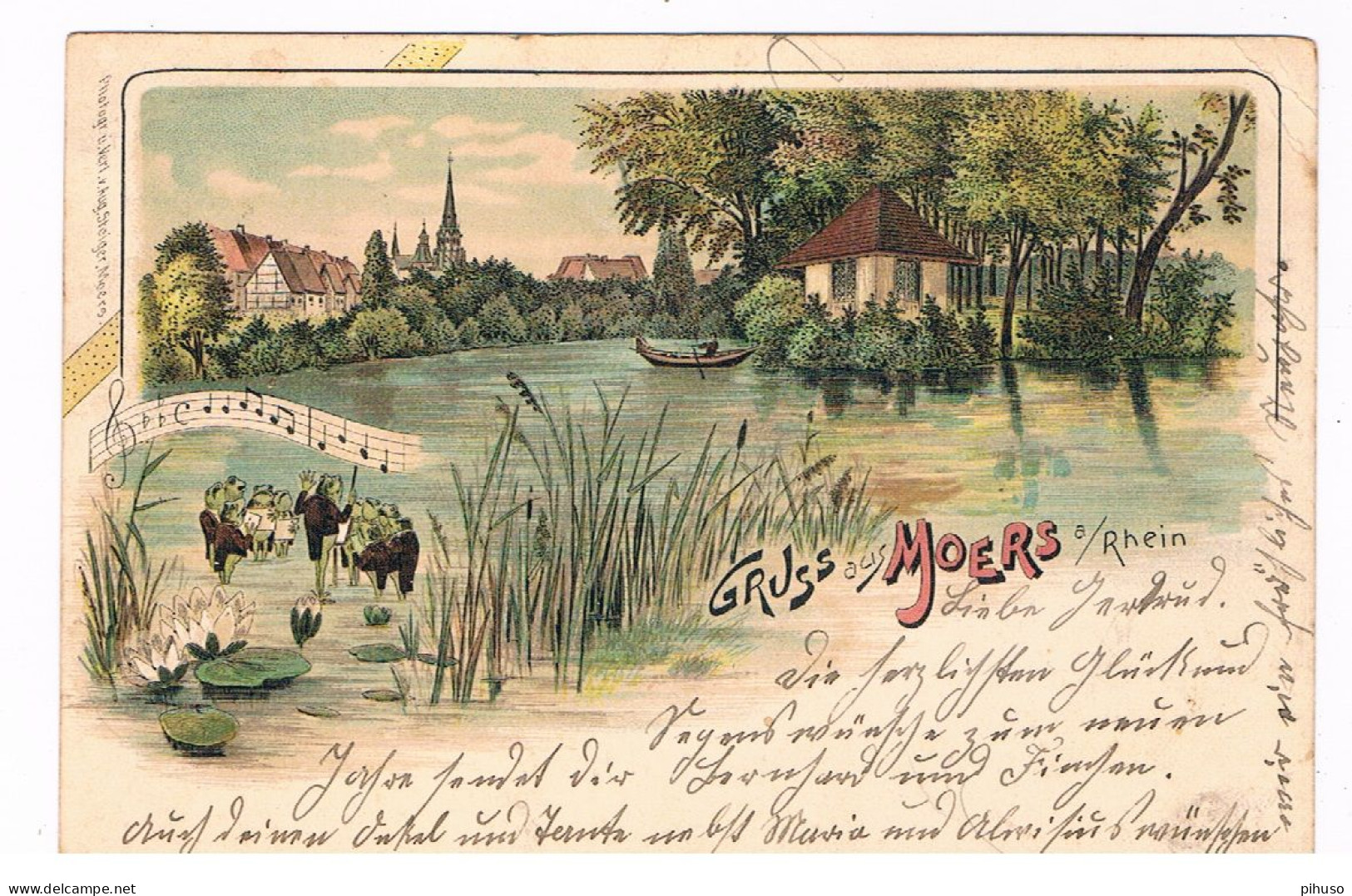 D-15383   MOERS : Gruss Aus ( Litho ) - Mörs