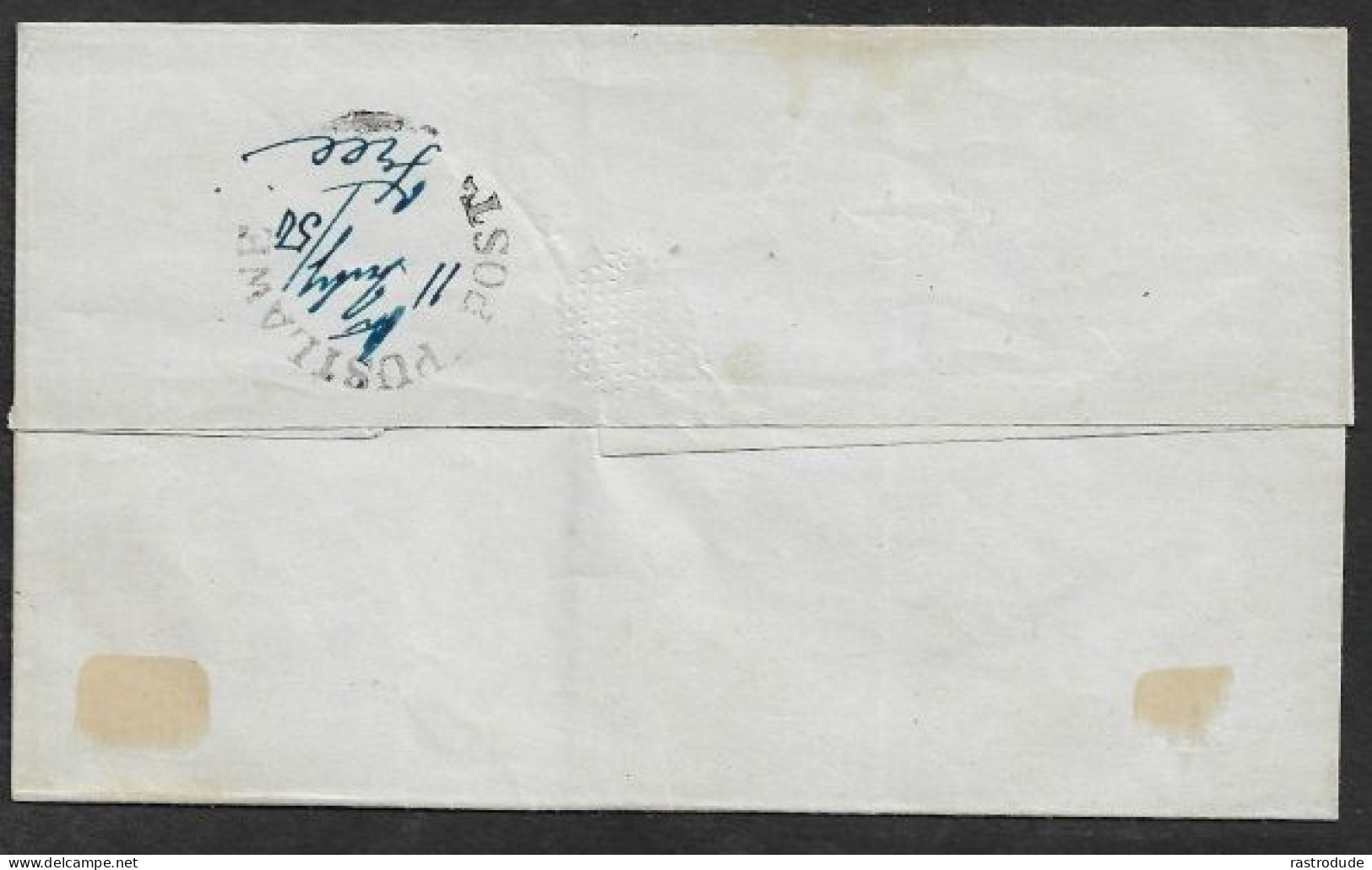 1850 COVER CEYLON / SRI LANKA PUSSELAWA To KANDY - HS PUSILAWE/POST MANUSCRIPT FREE, UNRECORDED BY OXLEY - Ceylan (...-1947)