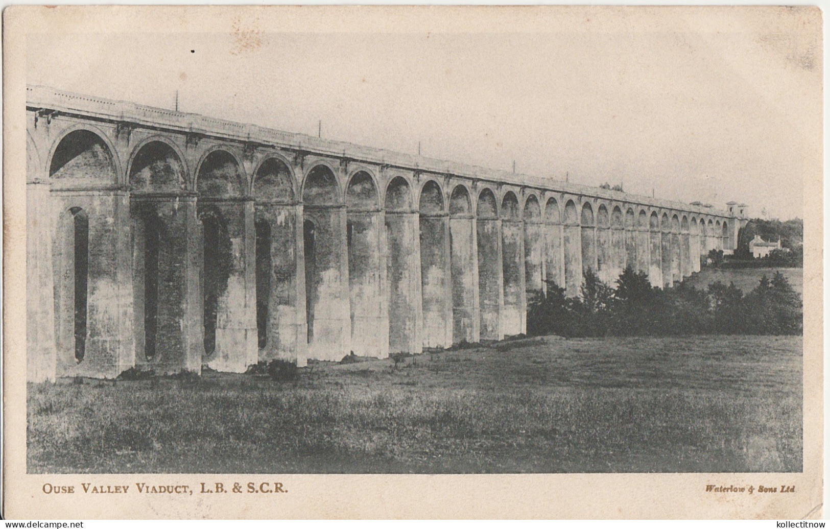 OUSE VALLEY VIADUCT - LB & SOUTH COAST RAILWAYS - 1906 - Opere D'Arte