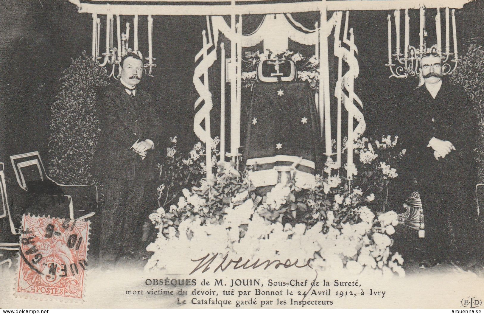 75004 - PARIS - Obsèques De M.Jouin, Sous Chef De La Sureté,mort Victime Du Devoir, Tué Par Bonnot Le 24 Avril 1912.... - Beerdigungen