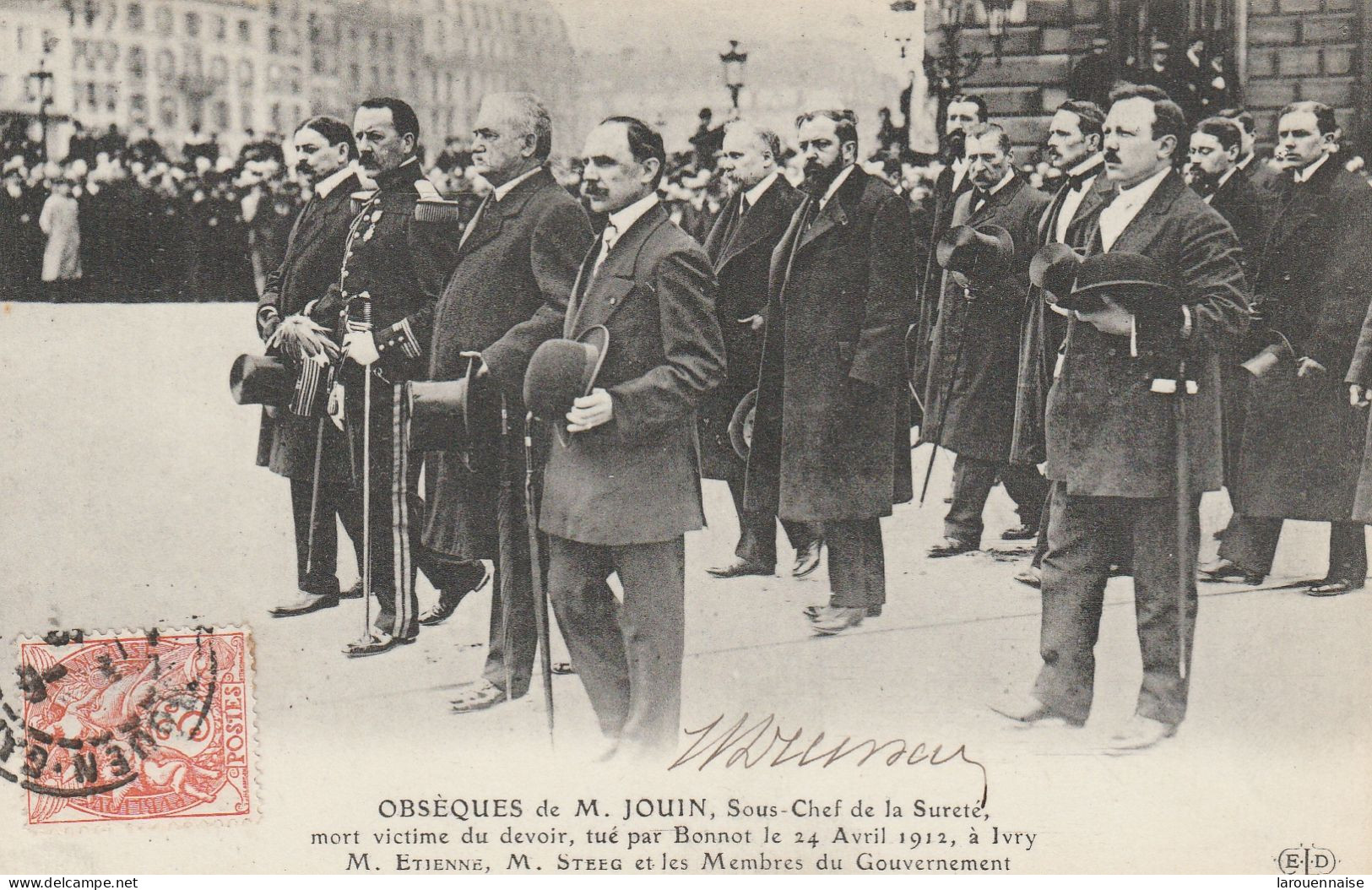 75004 - PARIS - Obsèques De M.Jouin, Sous Chef De La Sureté,mort Victime Du Devoir, Tué Par Bonnot Le 24 Avril 1912.... - Funerali