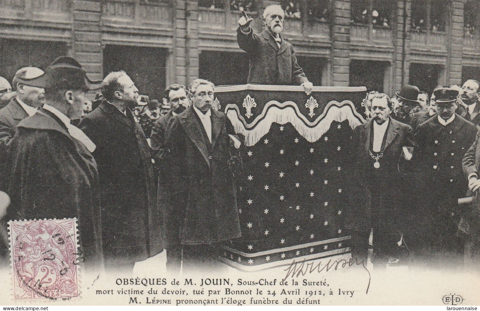 75004 - PARIS - Obsèques De M.Jouin, Sous Chef De La Sureté,mort Victime Du Devoir, Tué Par Bonnot Le 24 Avril 1912.... - Begrafenis