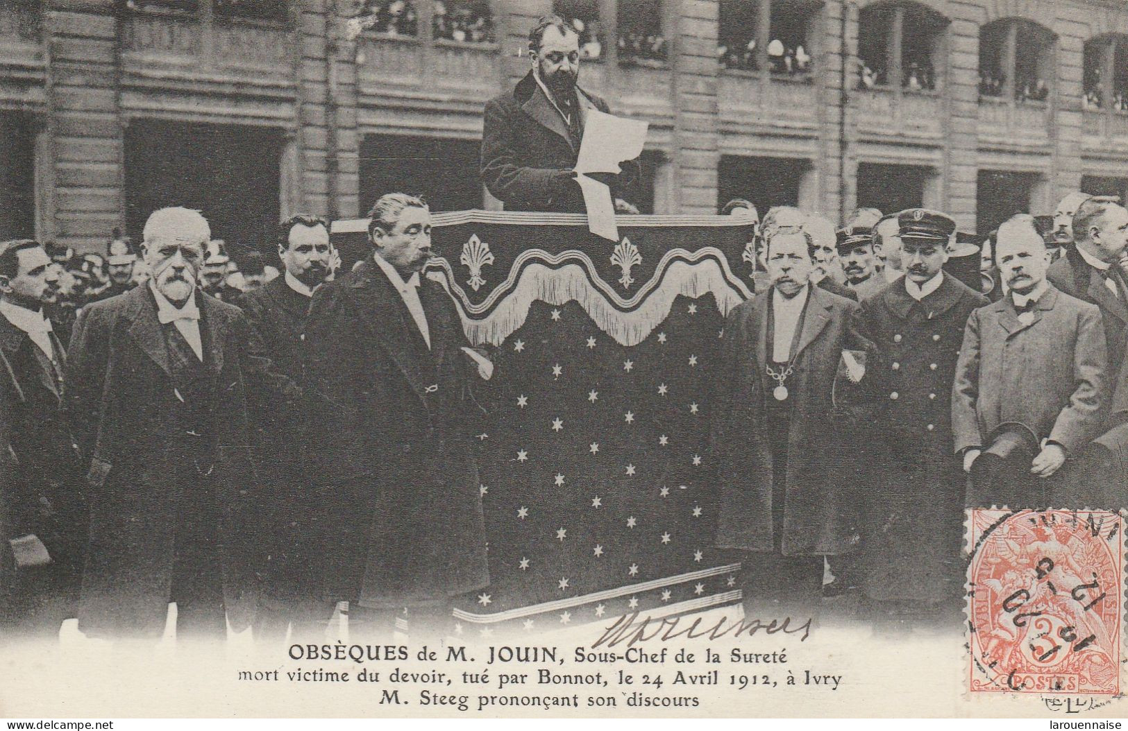 75004 - PARIS - Obsèques De M.Jouin, Sous Chef De La Sureté,mort Victime Du Devoir, Tué Par Bonnot Le 24 Avril 1912.... - Funérailles