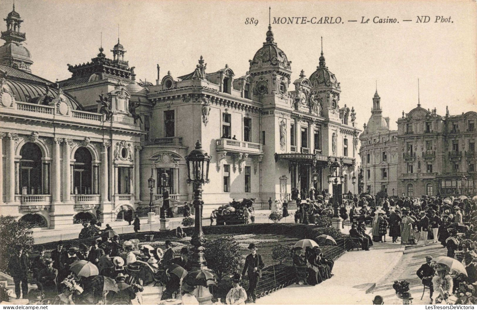 MONACO - Monte Carlo - La Casino - ND Phot - Animé - Carte Postale Ancienne - Monte-Carlo