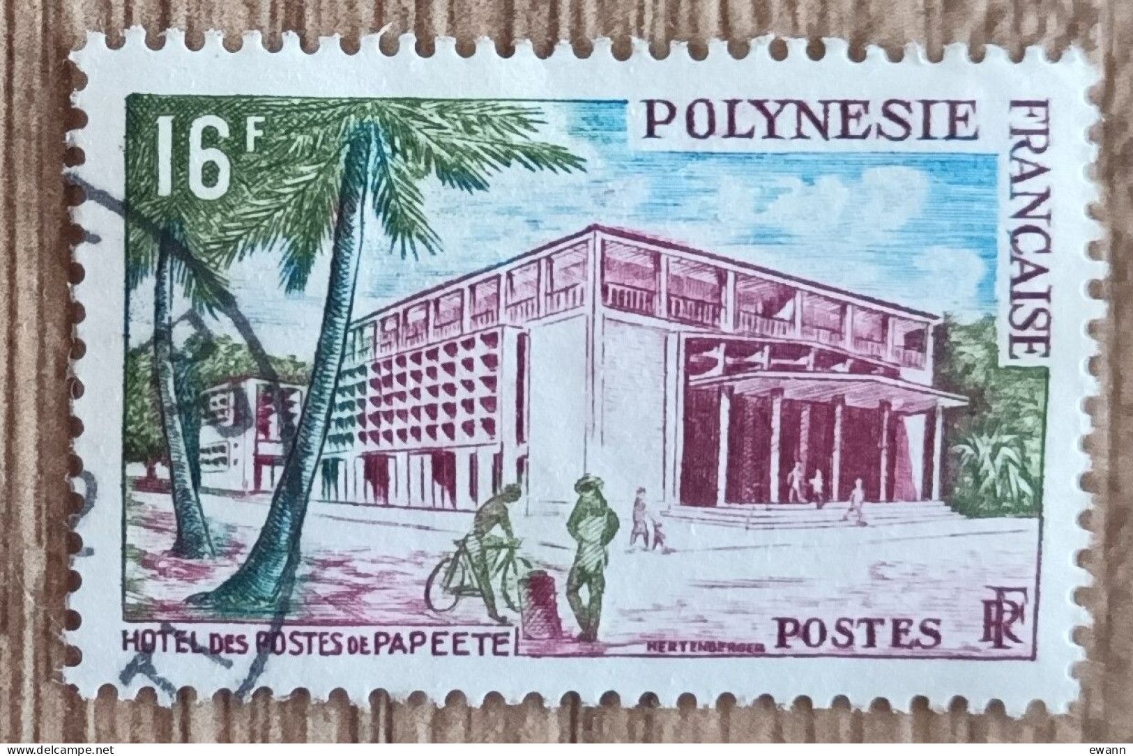 Polynésie - YT N°14 - Hôtel Des Postes De Papeete - 1960 - Oblitéré - Oblitérés