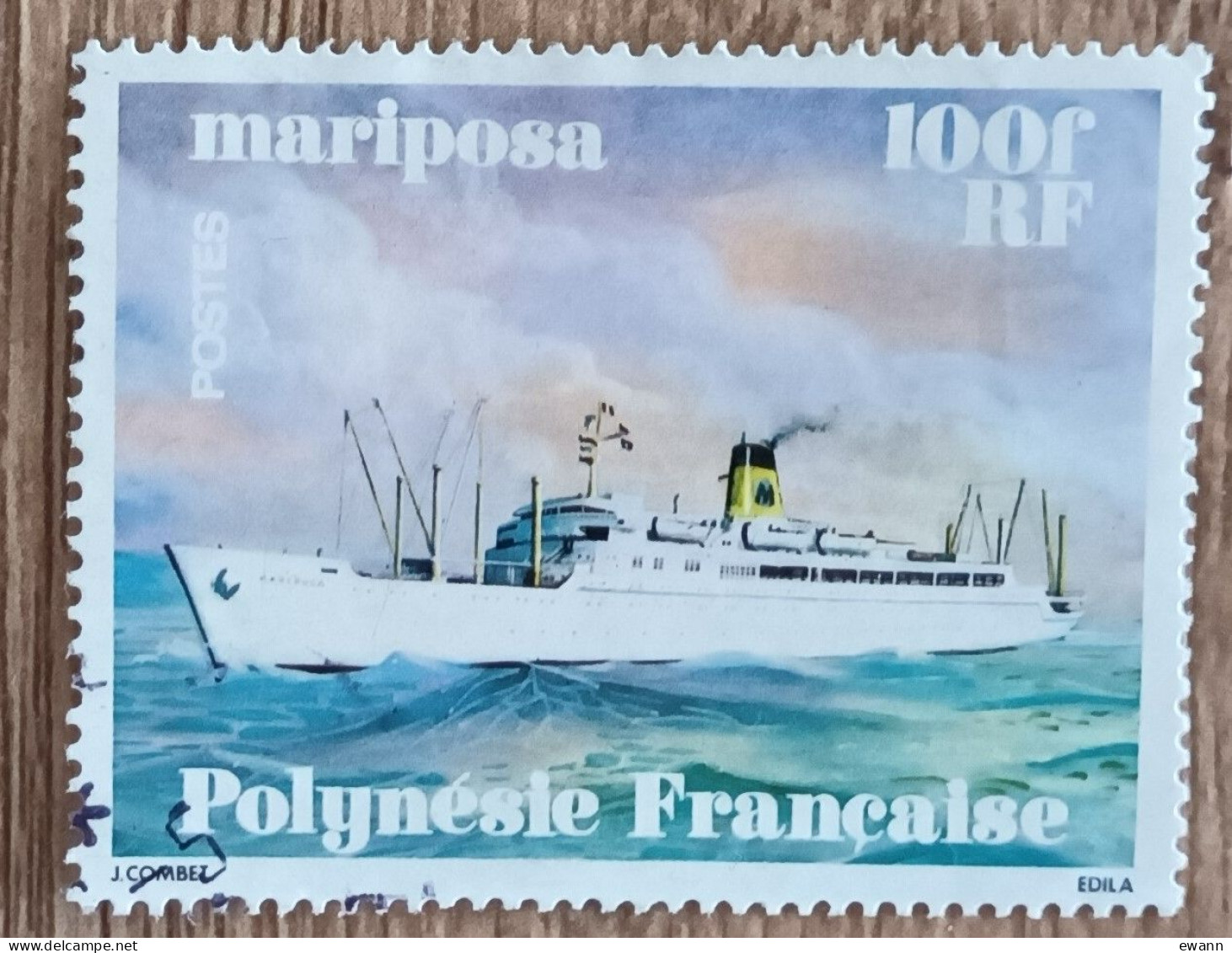 Polynésie - YT N°127 - Navires / Mariposa - 1978 - Oblitéré - Usados