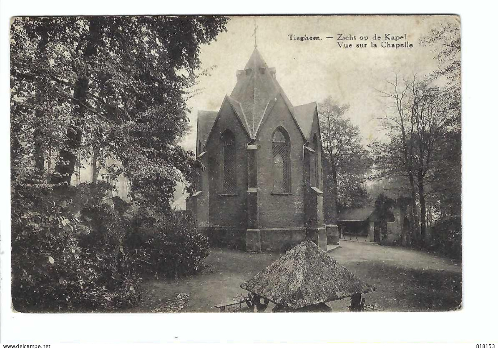 Tiegem   Tieghem  -  Zicht Op De Kapel    Vue Sur La Chapelle - Anzegem