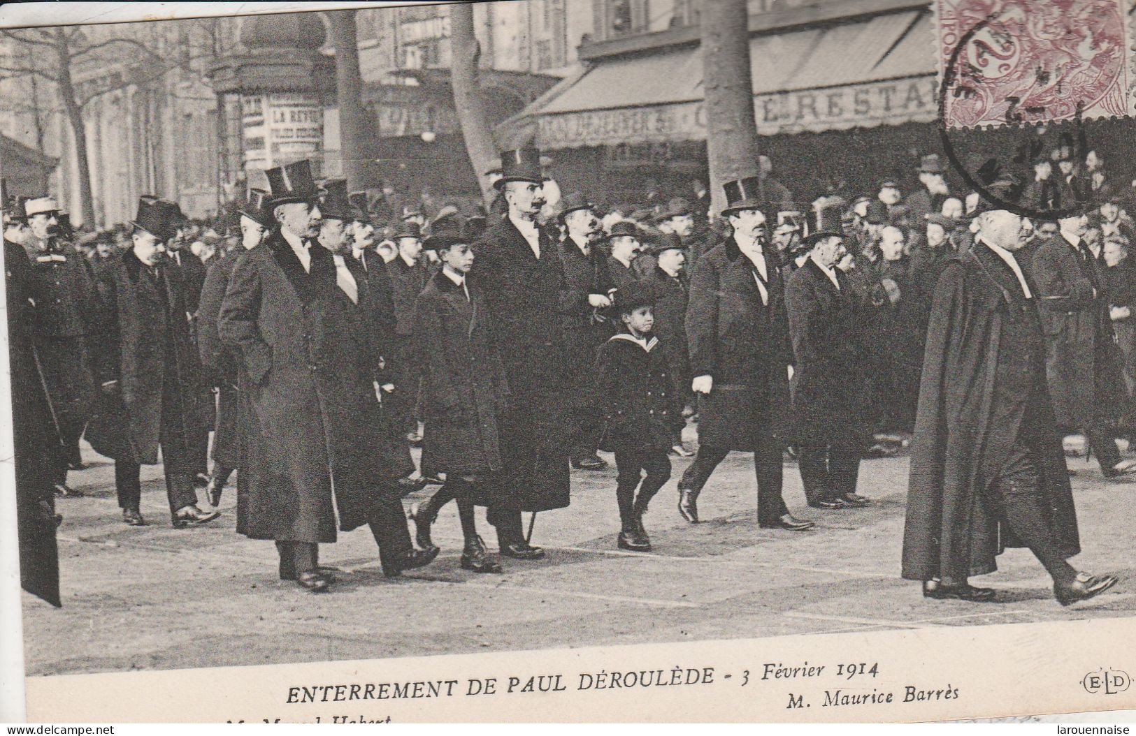 75012 - PARIS - Enterrement De Paul Déroulède - 3 Février 1914 - M. Marcel Habert - M. Maurice Barrès - Personnages
