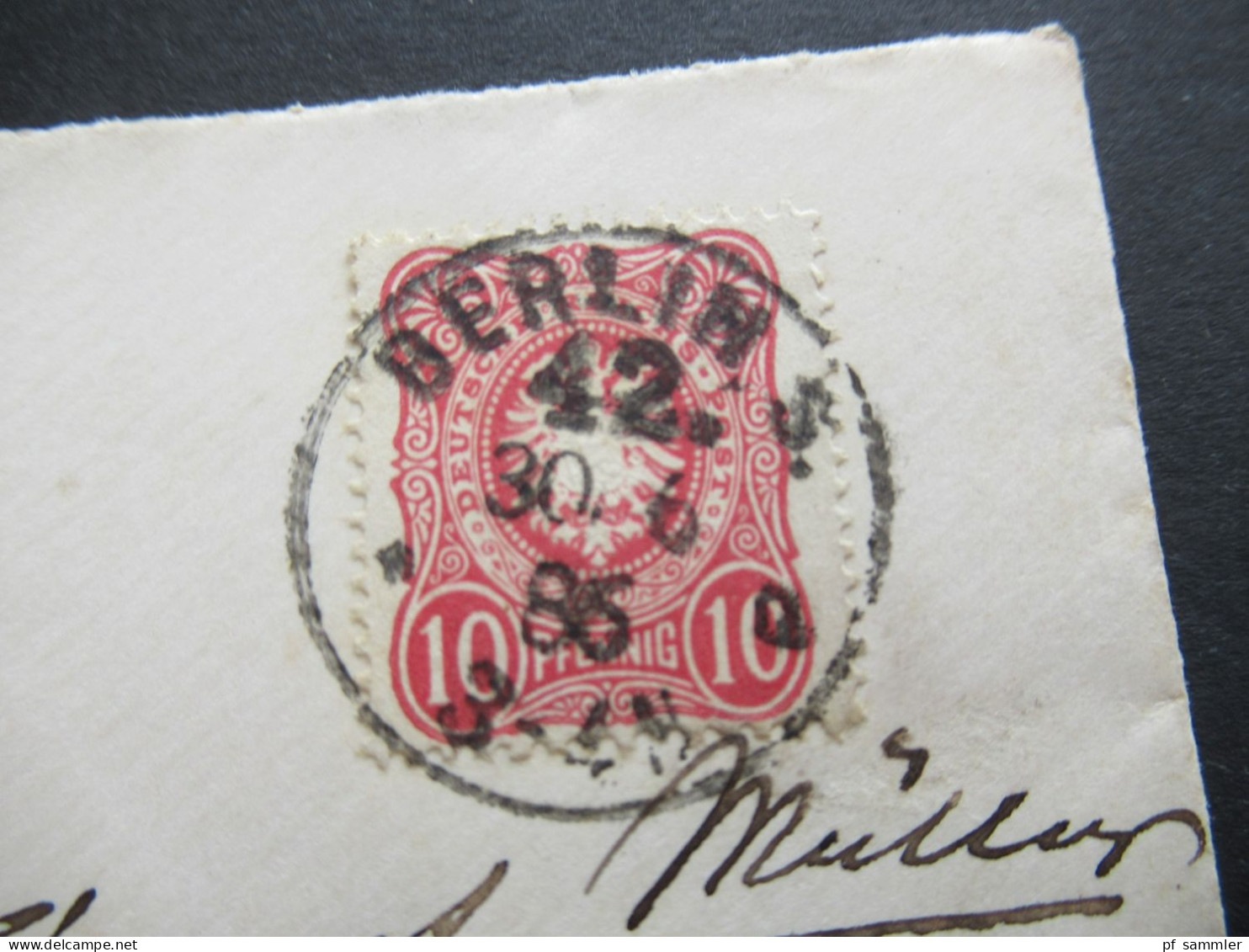 DR Reichspost 1885 Pfennige Nr.41 EF Stempel Berlin 42. Nach Post Landeck In Schlesien Grafschaft Glatz - Gebraucht