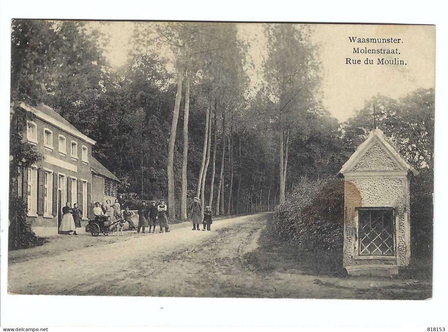 Waasmunster  Molenstraat  Rue Du Moulin  1914 - Waasmunster