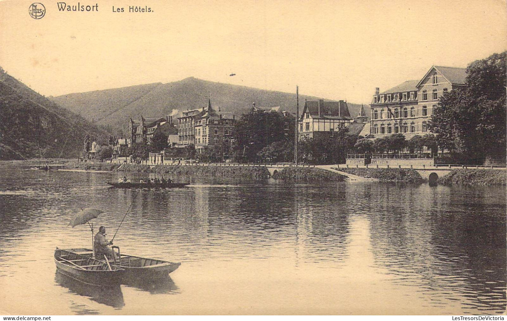 BELGIQUE - Waulsort - Les Hôtels - Carte Postale Ancienne - Hastiere