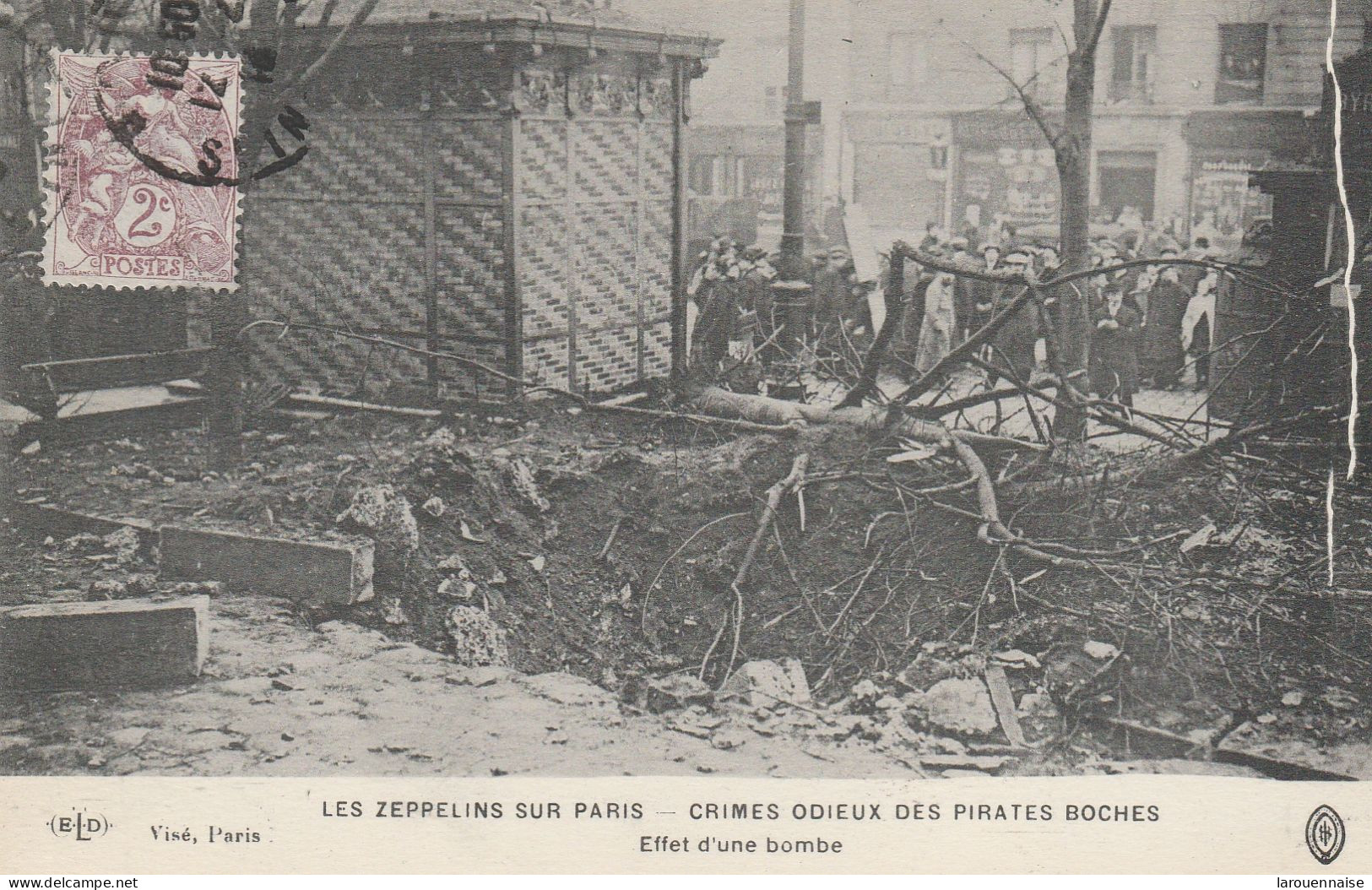 75020 - PARIS - Les Zeppelins Sur Paris - Crimes Odieux Des Pirates Boches - Effet De Bombe - Dirigeables