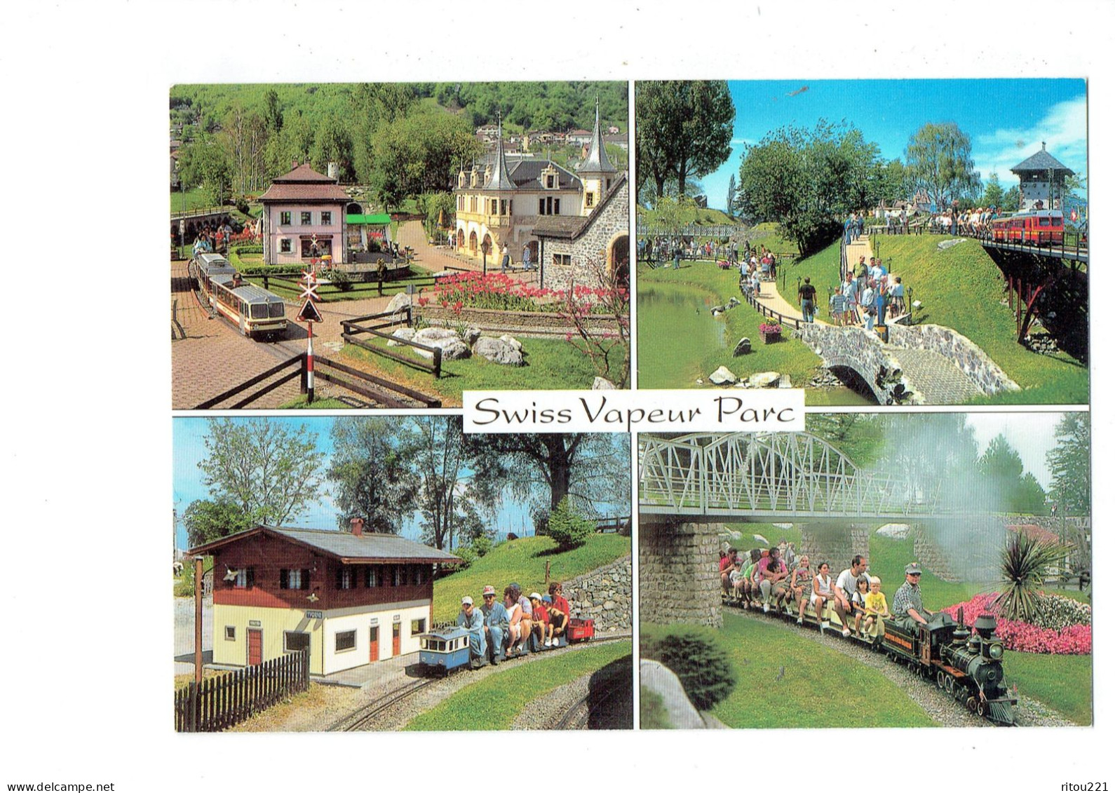 Cpm - Suisse - Le Bouveret - SWISS VAPEUR PARC - Parc De Chemin De Fer - 2002 - Petit Train Gare Yvorne - Yvorne