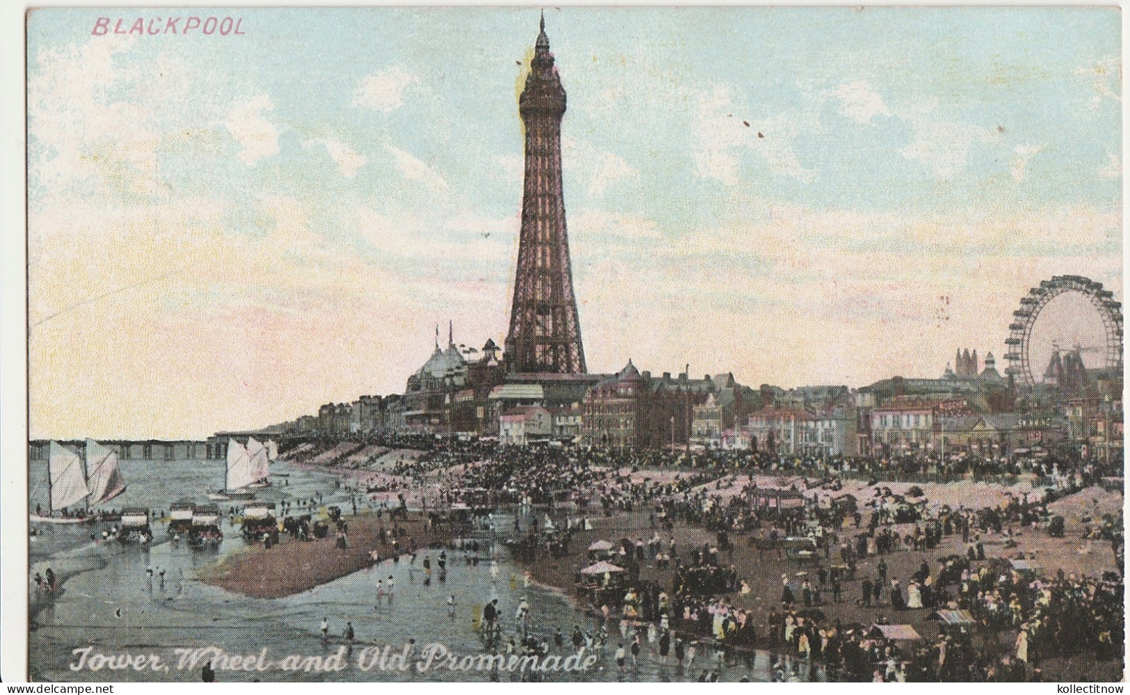 TOWER, WHEEL AND OLD PROMENADE - BLACKPOOL - Blackpool