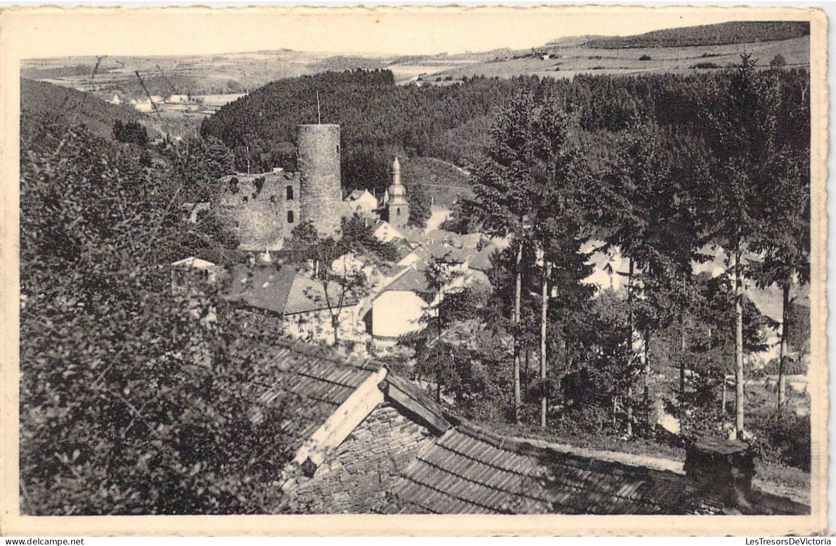 BELGIQUE - Burg-Reuland - Le Bourg Et L'Eglise - Carte Postale Ancienne - Burg-Reuland