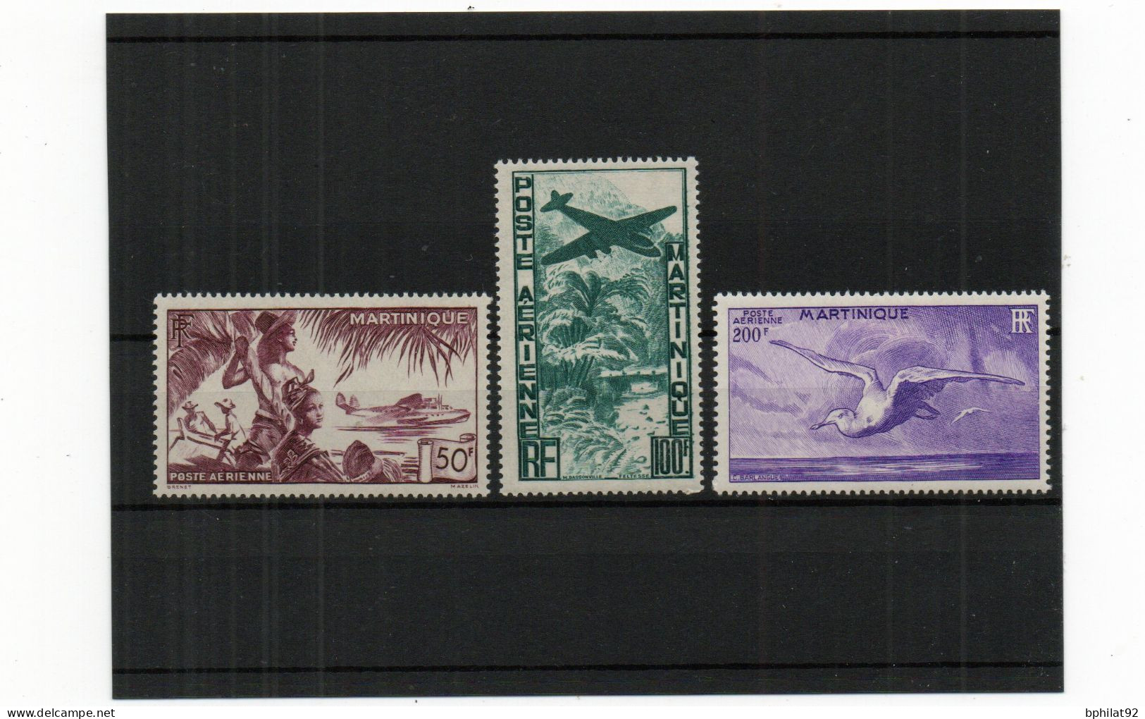 !!! POSTE AÉRIENNE MARTINIQUE N°13/15 NEUFS * - Airmail