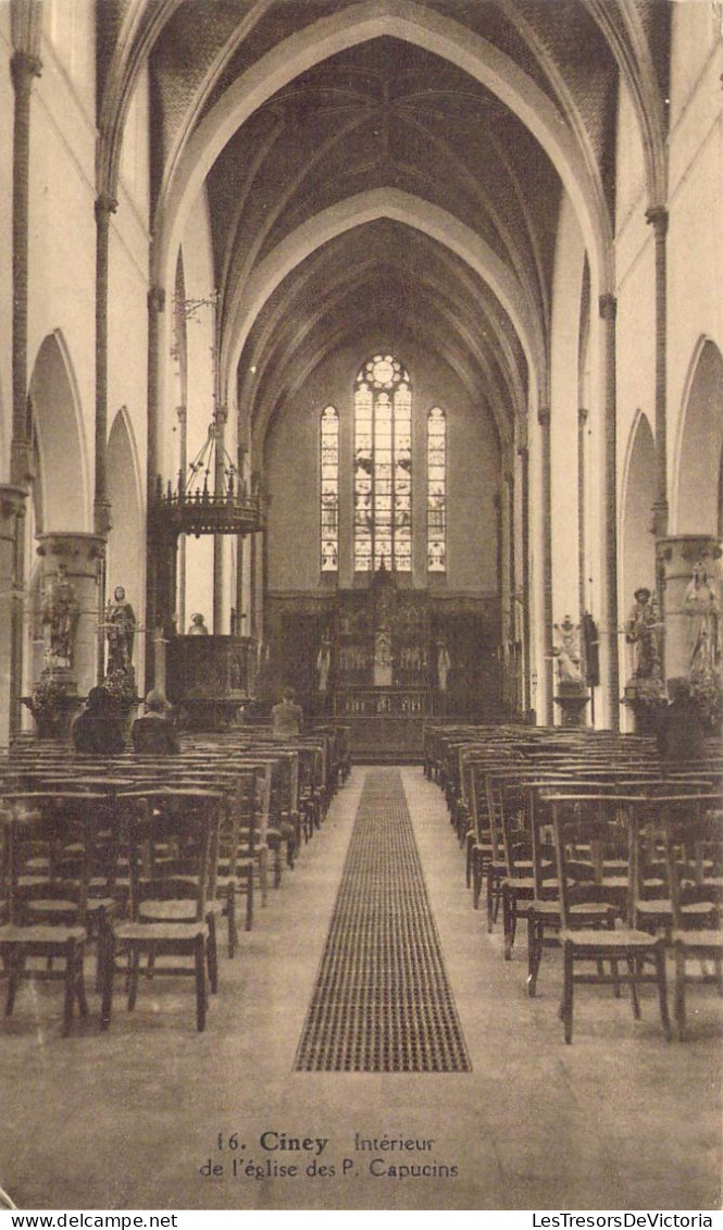 BELGIQUE - Ciney - Intérieur De L'église Des P. Capucins - Carte Postale Ancienne - Ciney