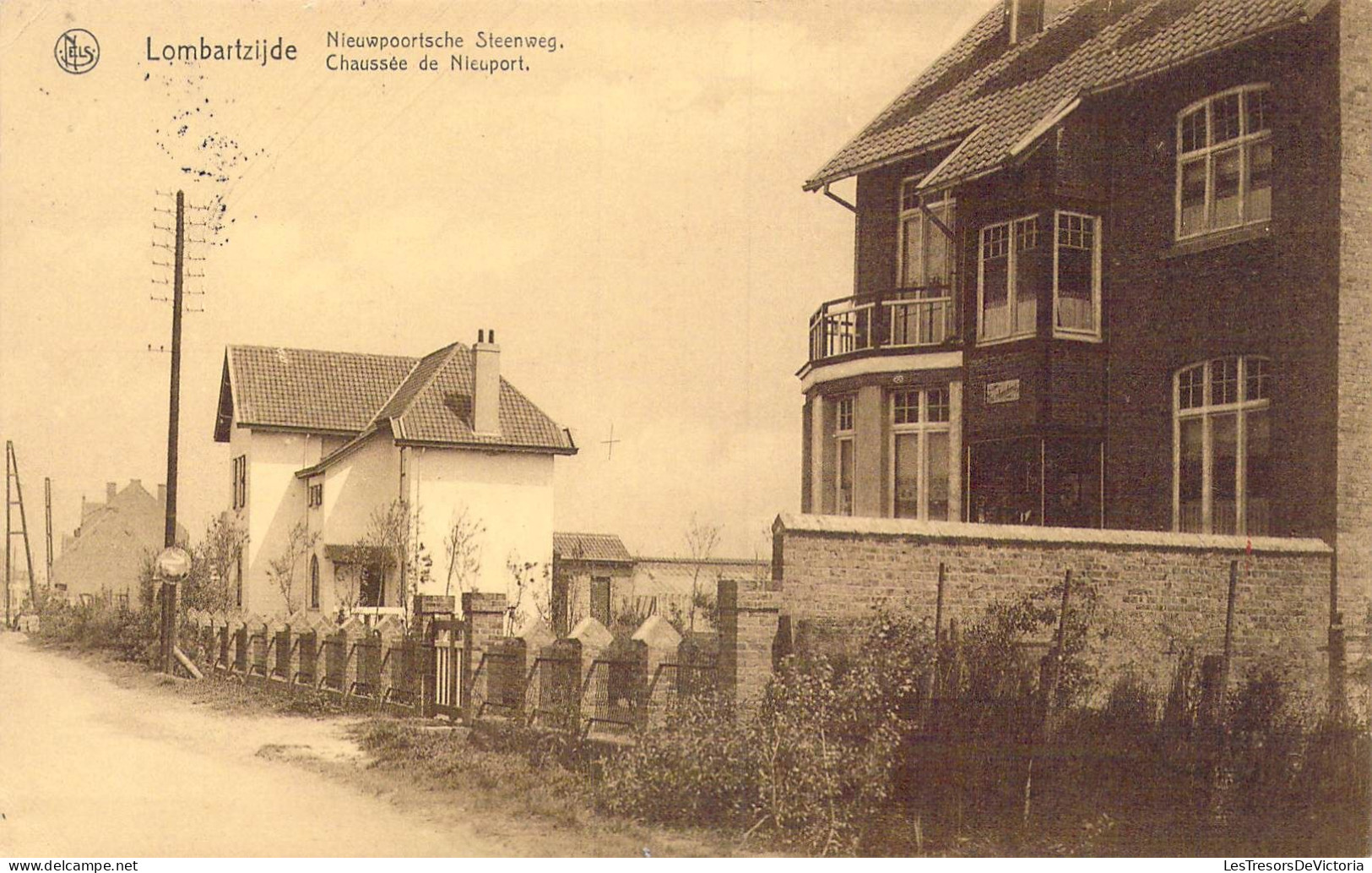 BELGIQUE - Lombartzijde - Chaussée De Nieuport - Carte Postale Ancienne - Middelkerke