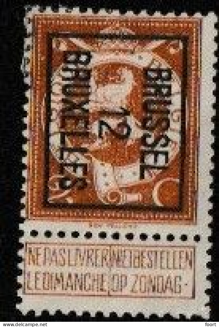 Brussel 1912  Typo Nr. 33B - Sobreimpresos 1912-14 (Leones)