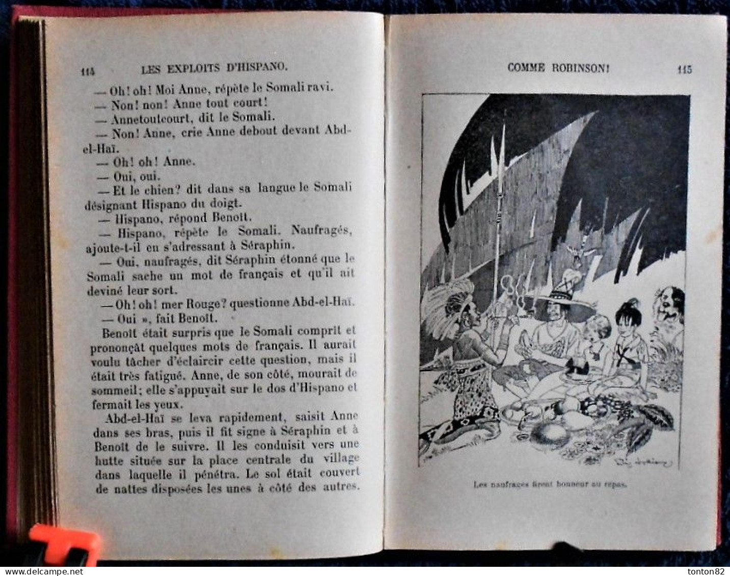 Magdeleine du Genestoux - Les exploits d' Hispano chien Terre-Neuve - Bibliothèque Rose Illustrée - ( 1933 ) -