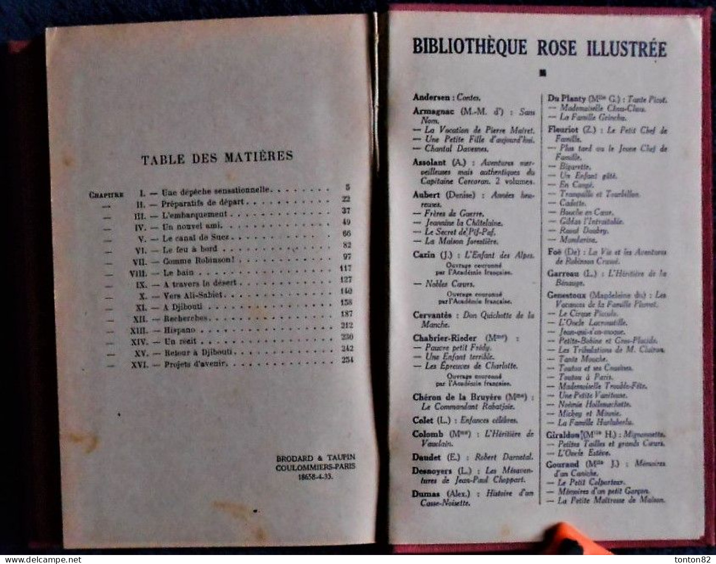 Magdeleine du Genestoux - Les exploits d' Hispano chien Terre-Neuve - Bibliothèque Rose Illustrée - ( 1933 ) -