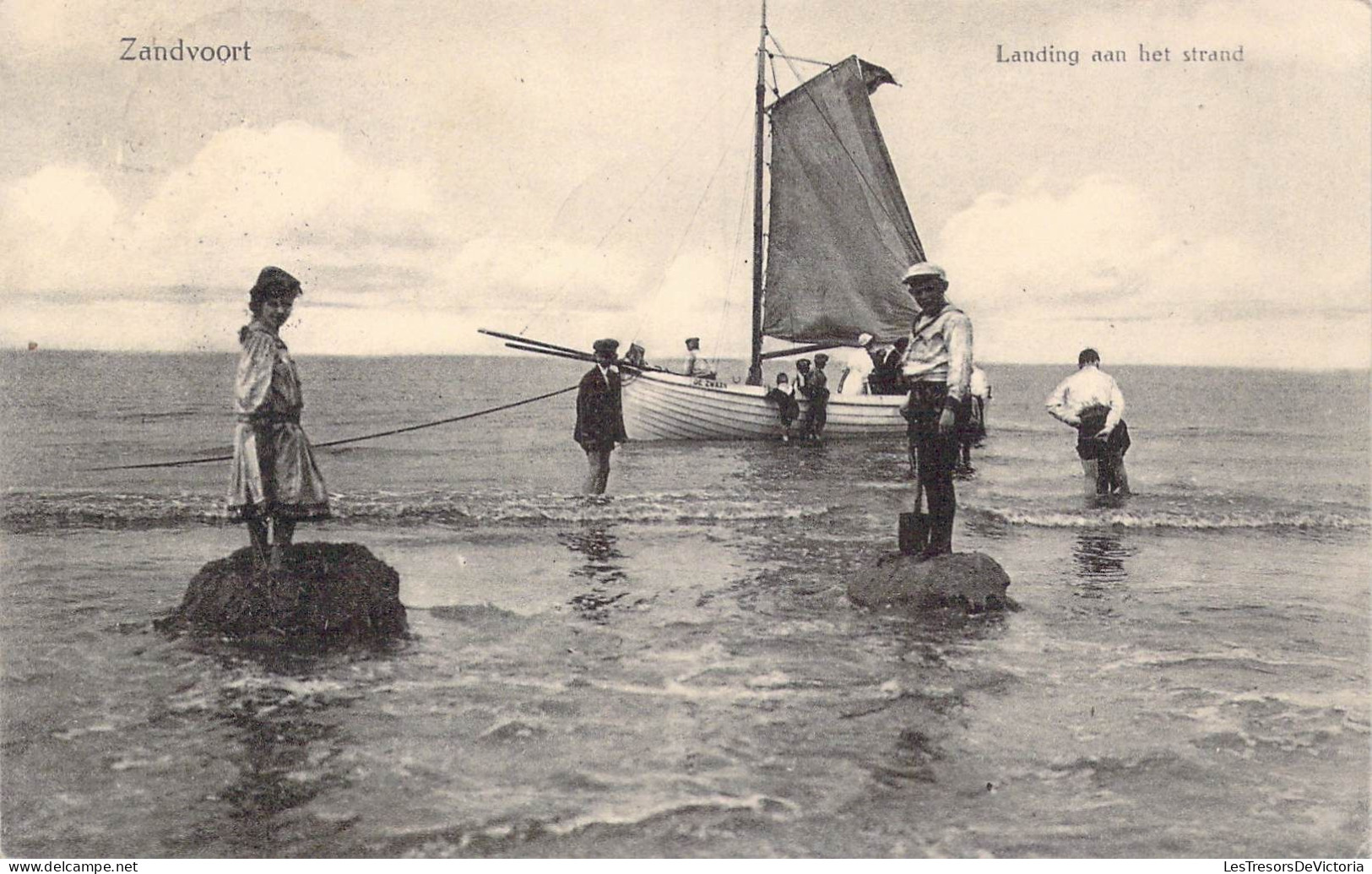 PAYS-BAS - Zandvoort - Landing Aan Het Strand - Carte Postale Ancienne - Zandvoort