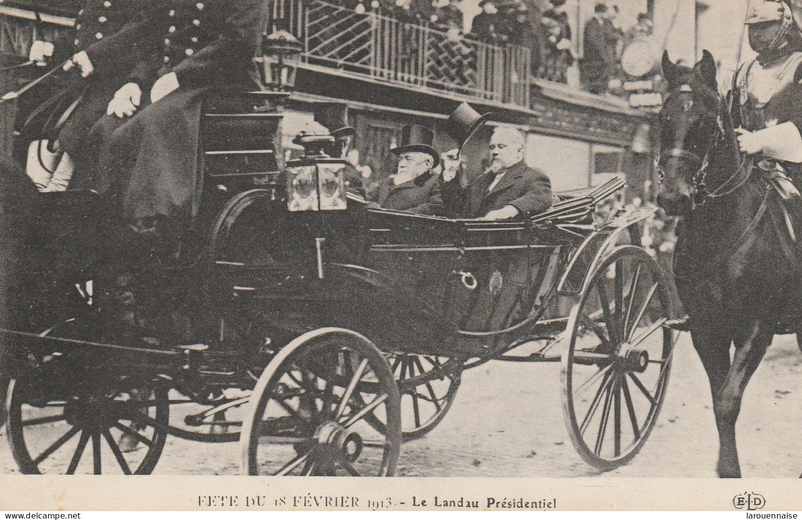 75 - PARIS - Fête Du 18 Février 1913 - Le Landau Présidentiel - Raymond Poincaré - Personnages