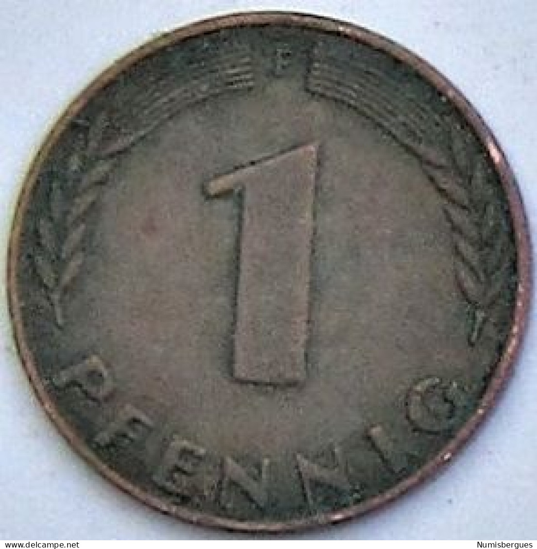 Pièce De Monnaie 1 Pfennig 1950 F (3) - 1 Pfennig