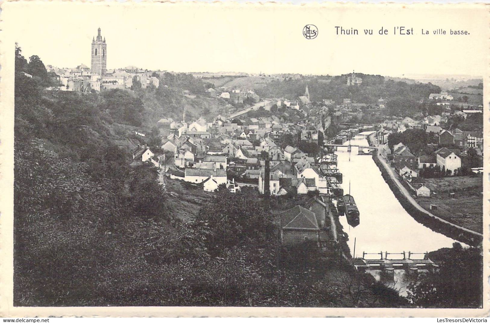 BELGIQUE - Thuin Vu De L'Est - La Ville Basse - Carte Postale Ancienne - Thuin