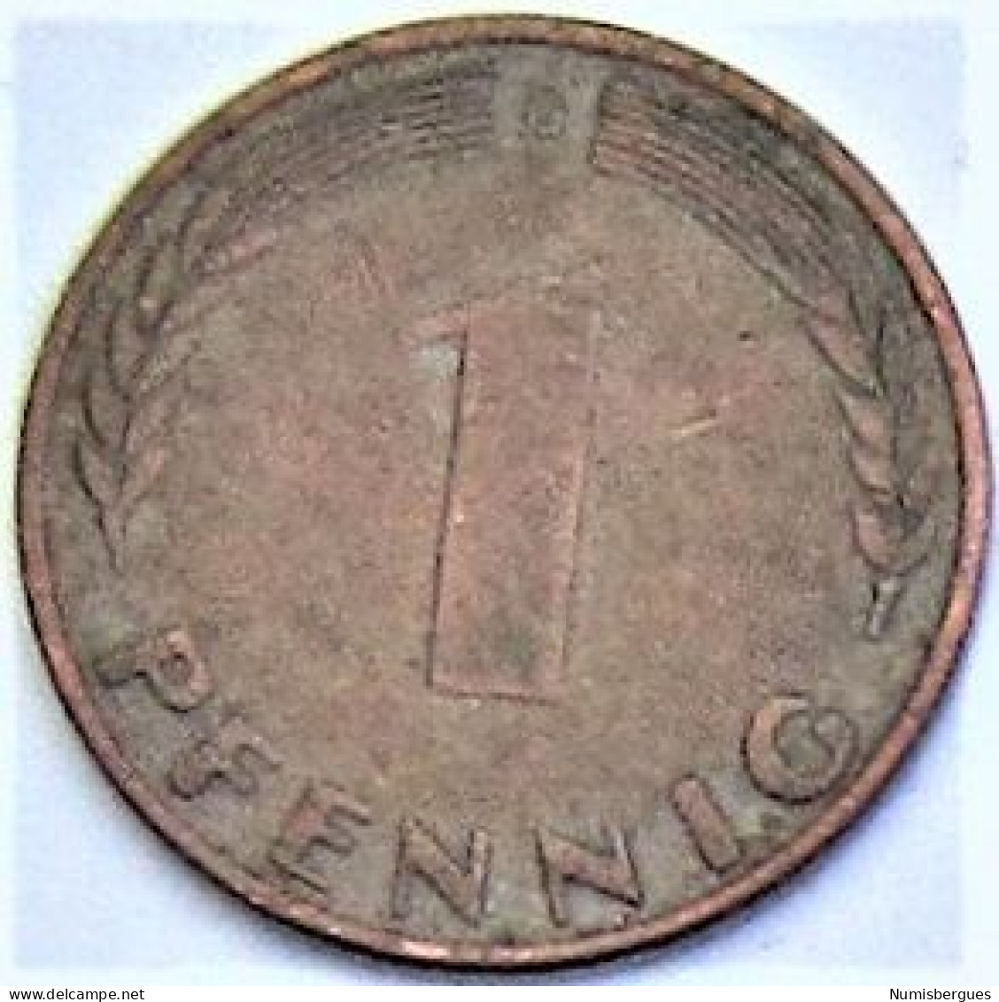 Pièce De Monnaie 1 Pfennig 1950 G (2) - 1 Pfennig