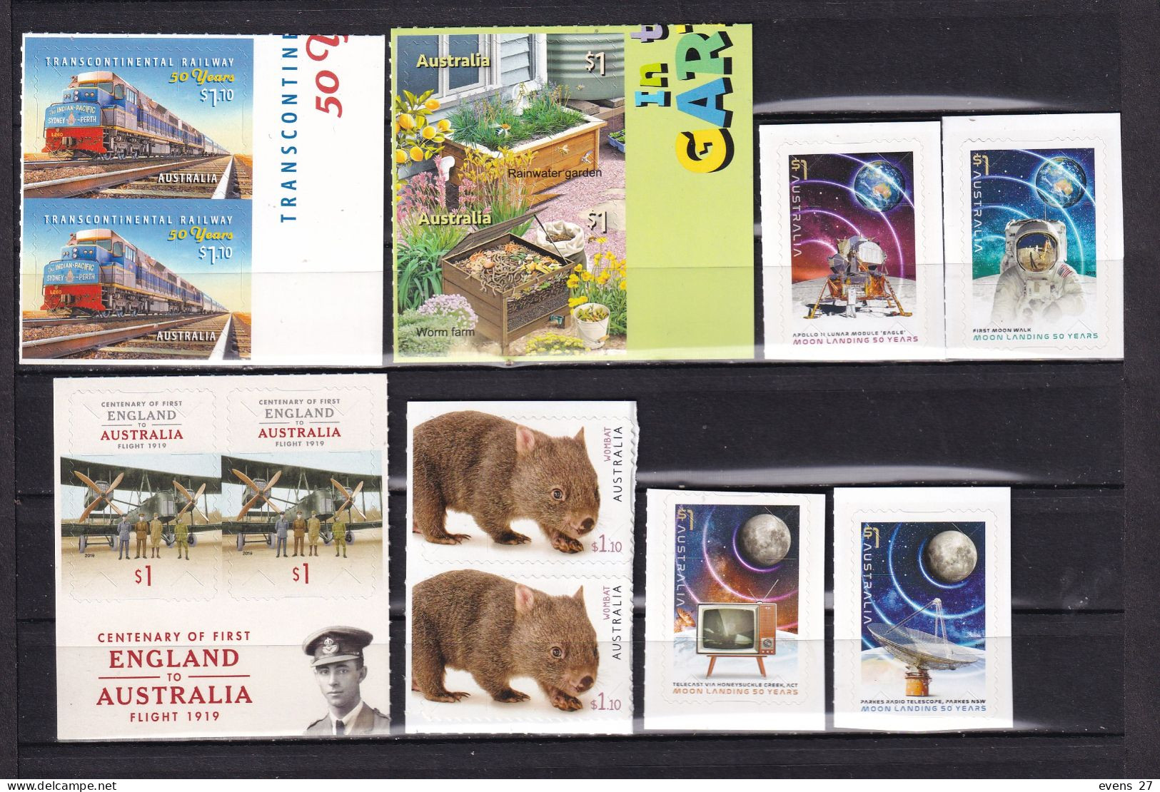AUSTRALIA-2019- COLLECTION VARIOUS SELF ADHESIVE ISSUES-MNH.- - Mint Stamps