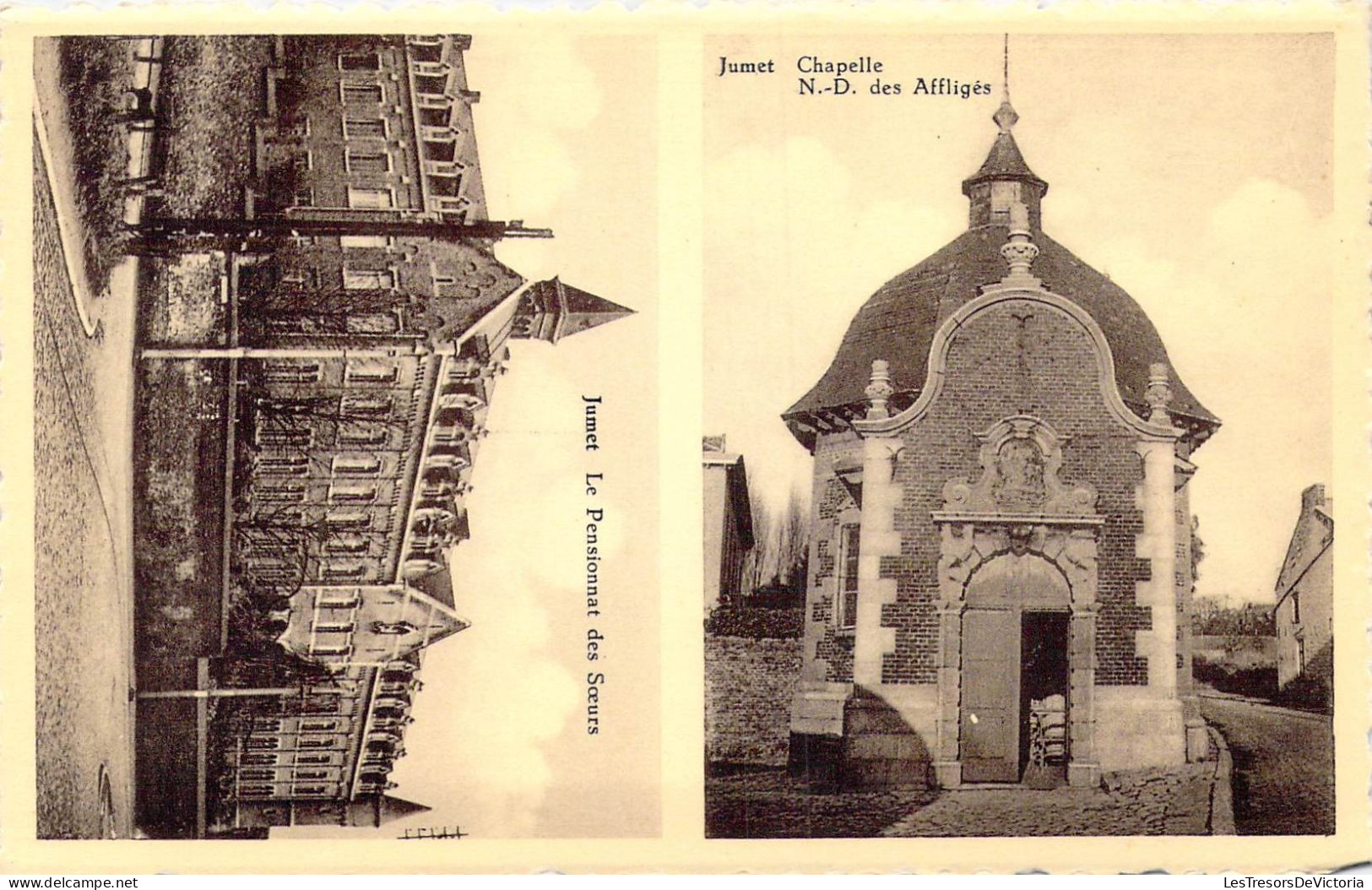 BELGIQUE - Jumet - Chapelle N.D. Des Affligés - Le Pensionnat Des Sœurs - Carte Postale Ancienne - Charleroi