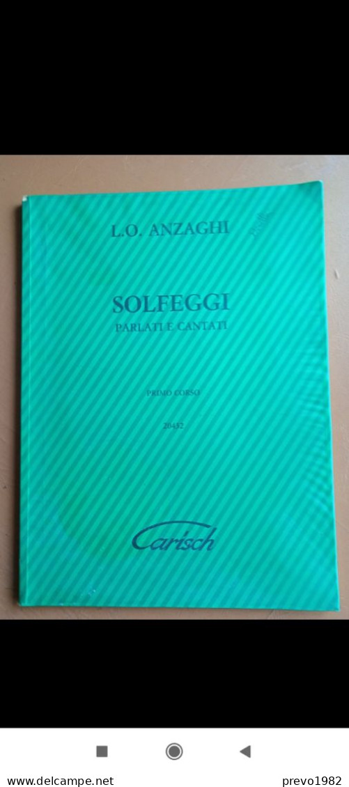 Solfeggi, Parlati E Cantati, Primo Corso, 20432 - L. O. Anzaghi - Ed. Carisch - Cinema E Musica