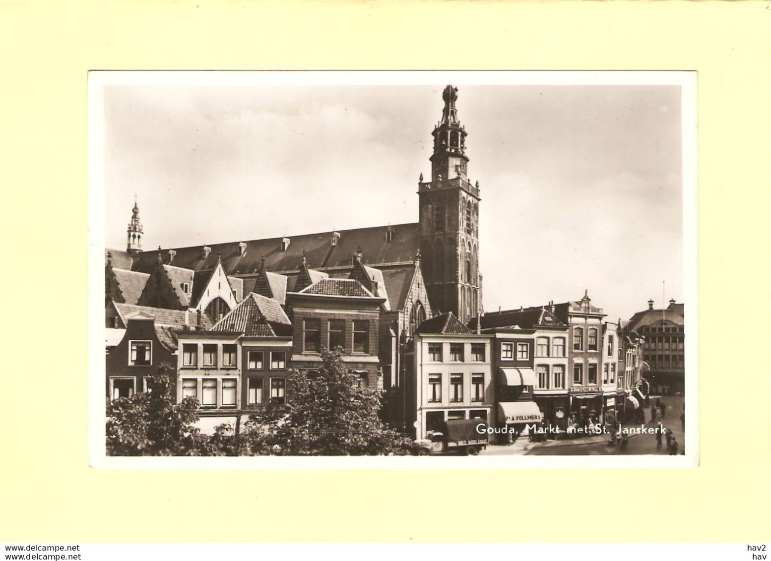 Gouda Markt Met St. Jans Kerk RY42008 - Gouda