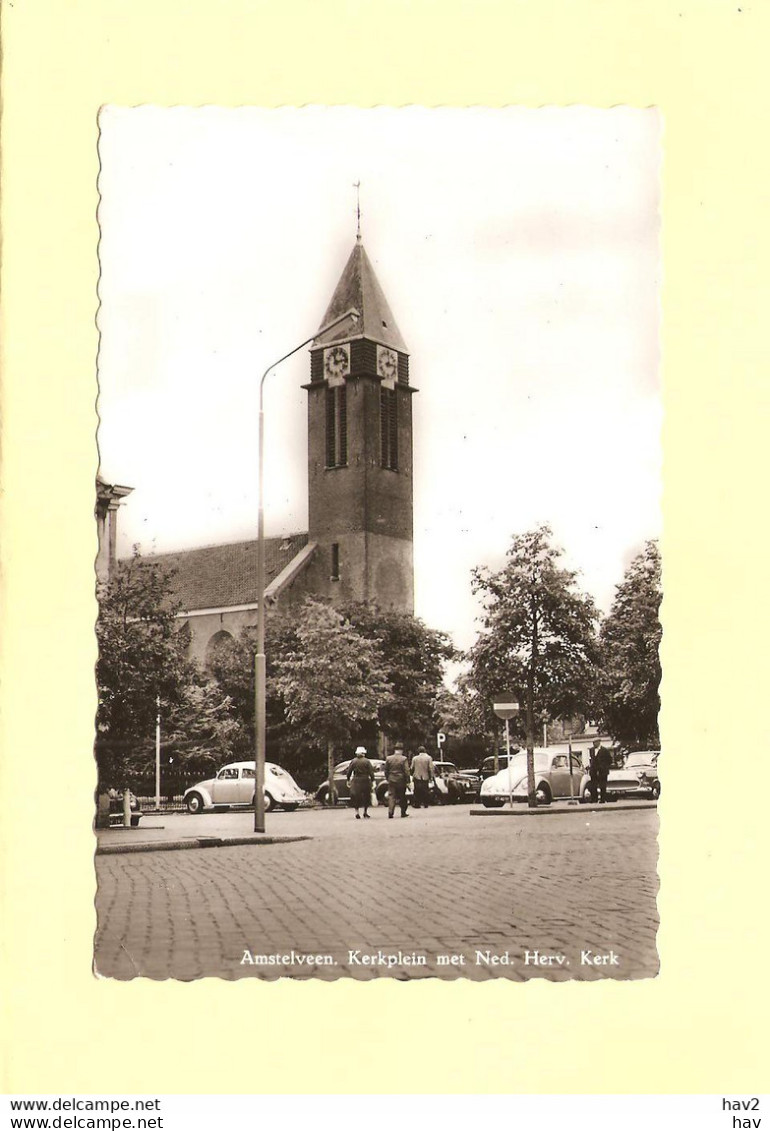 Amstelveen Kerkplein Met NH Kerk Volkswagen RY419192 - Amstelveen