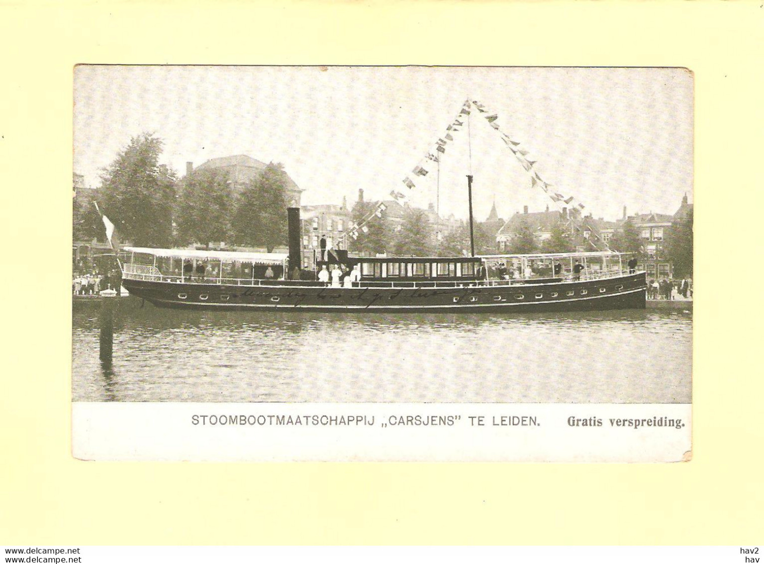 Leiden Carsjens Boot Reclamekaart RY41875 - Leiden