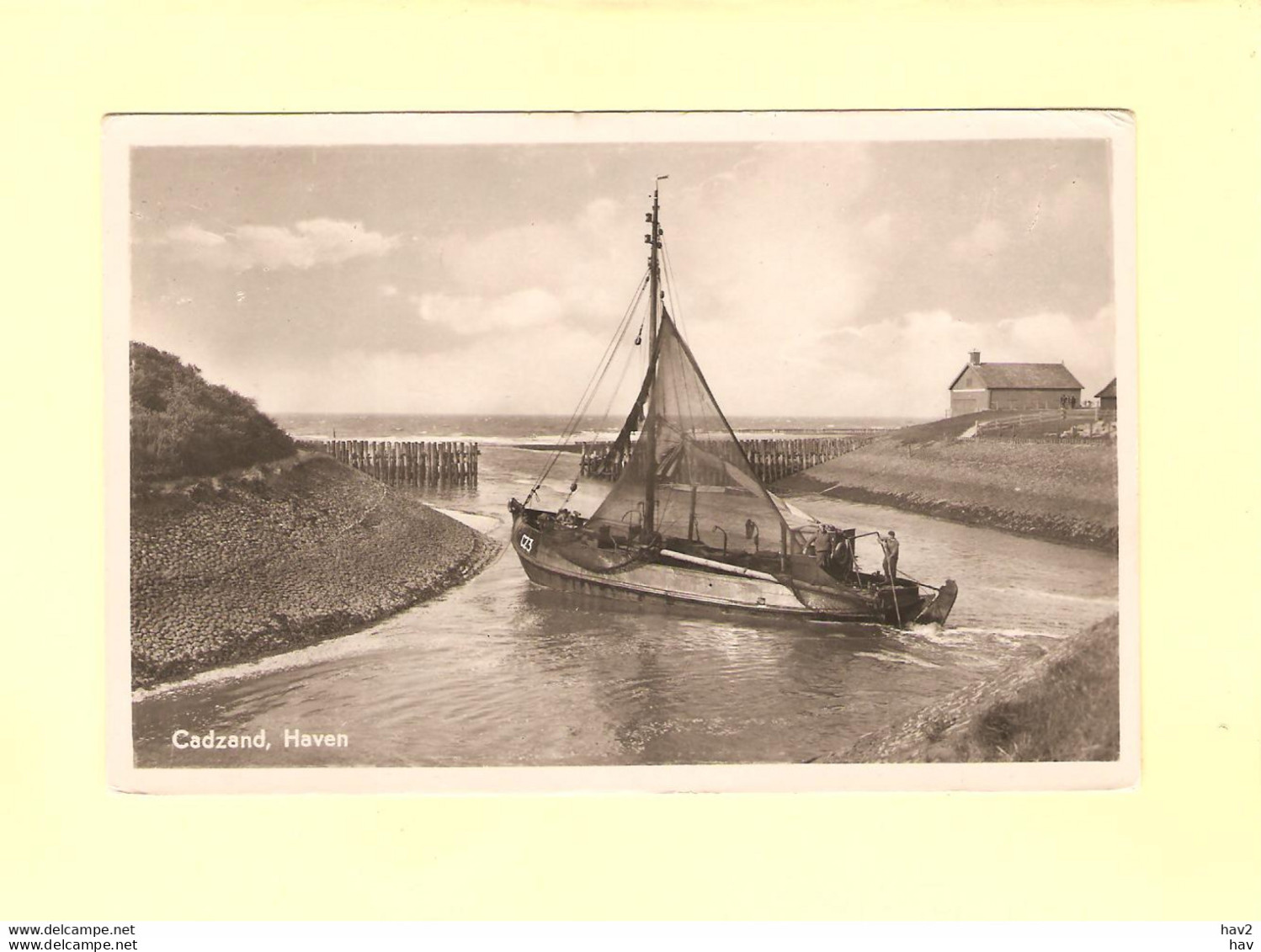 Cadzand Zeilschip In Haven 1954 RY41709 - Cadzand