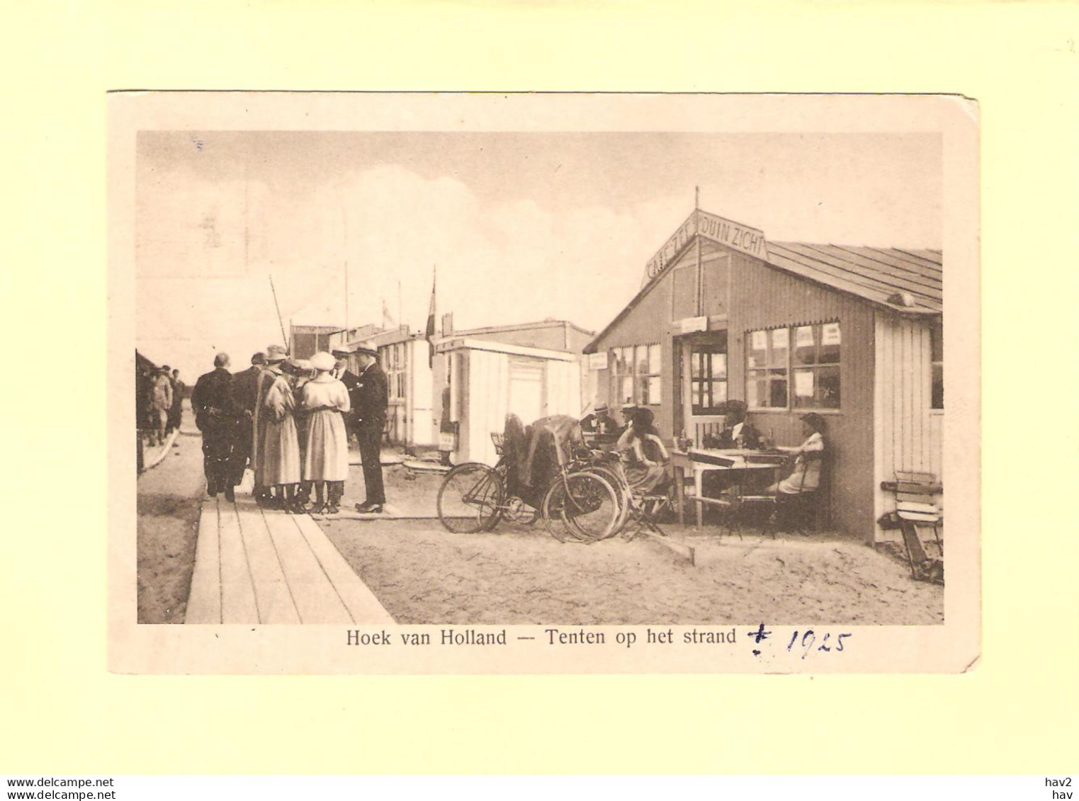 Hoek Van Holland Tenten Op Strand Ca. 1925 A223 - Hoek Van Holland