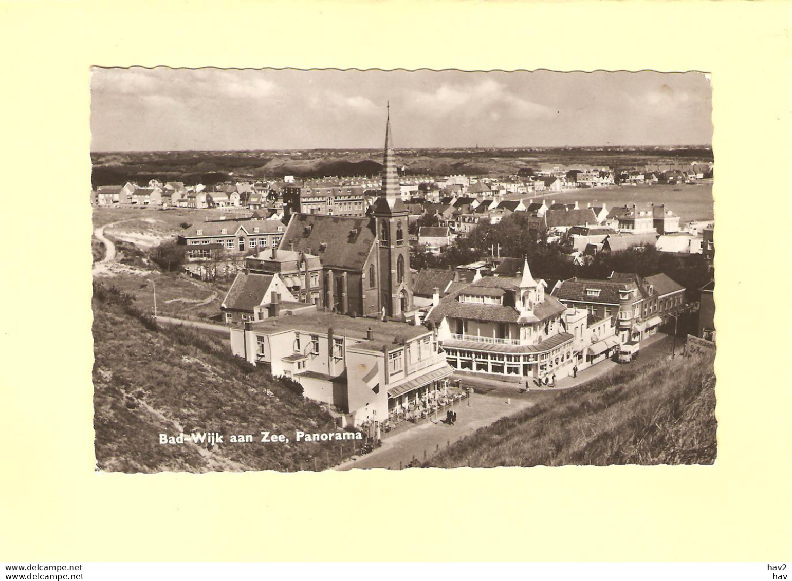 Bad Wijk Aan Zee Panorama  Met Kerk A104 - Wijk Aan Zee