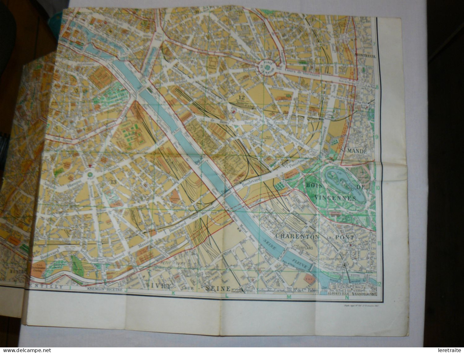 Plan De Paris, Taride, En Cinq Couleurs. 1965. - Europe