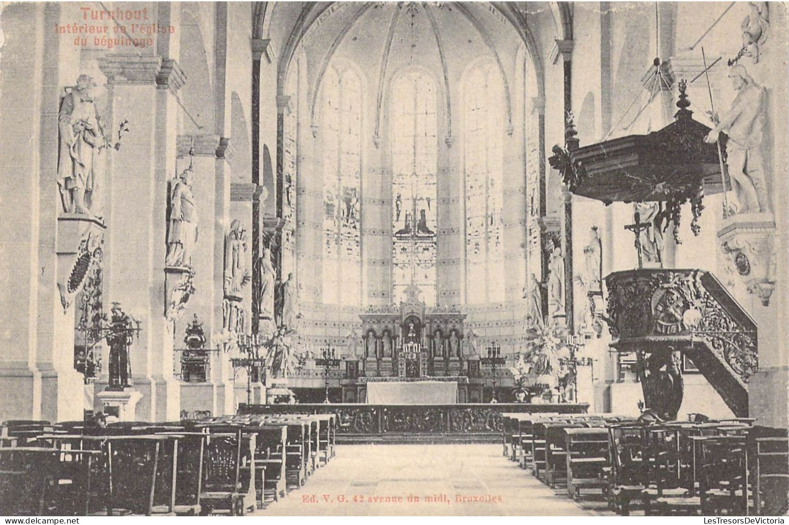 BELGIQUE - Turnhout - Intérieur De L'église Du Béguinage - Carte Postale Ancienne - Turnhout