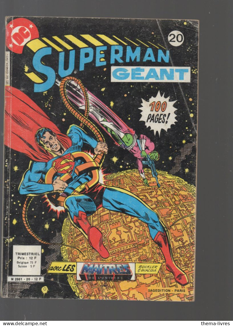 BD)n Superman Géant N°20   1983  (CAT6405/20) - Superman