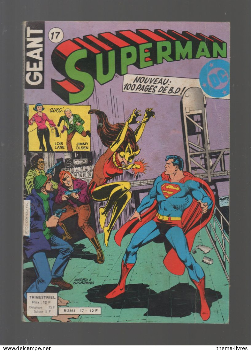 (BD)  Superman Géant N°17   1982  (CAT6405/17) - Superman