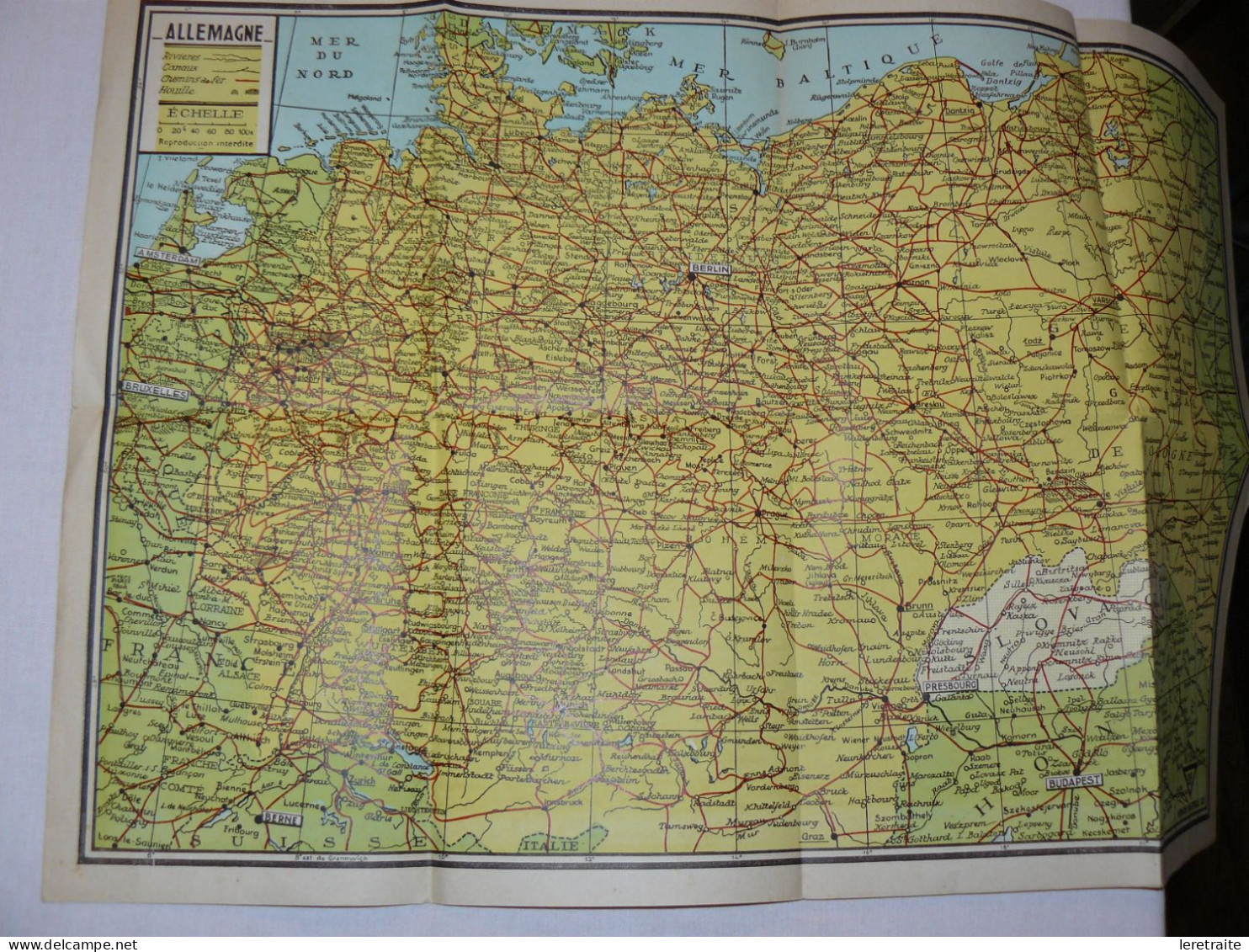 Ancien Plan D'Allemagne, N° 34 édé. Imprimerie Industrielle Lille. - Europa