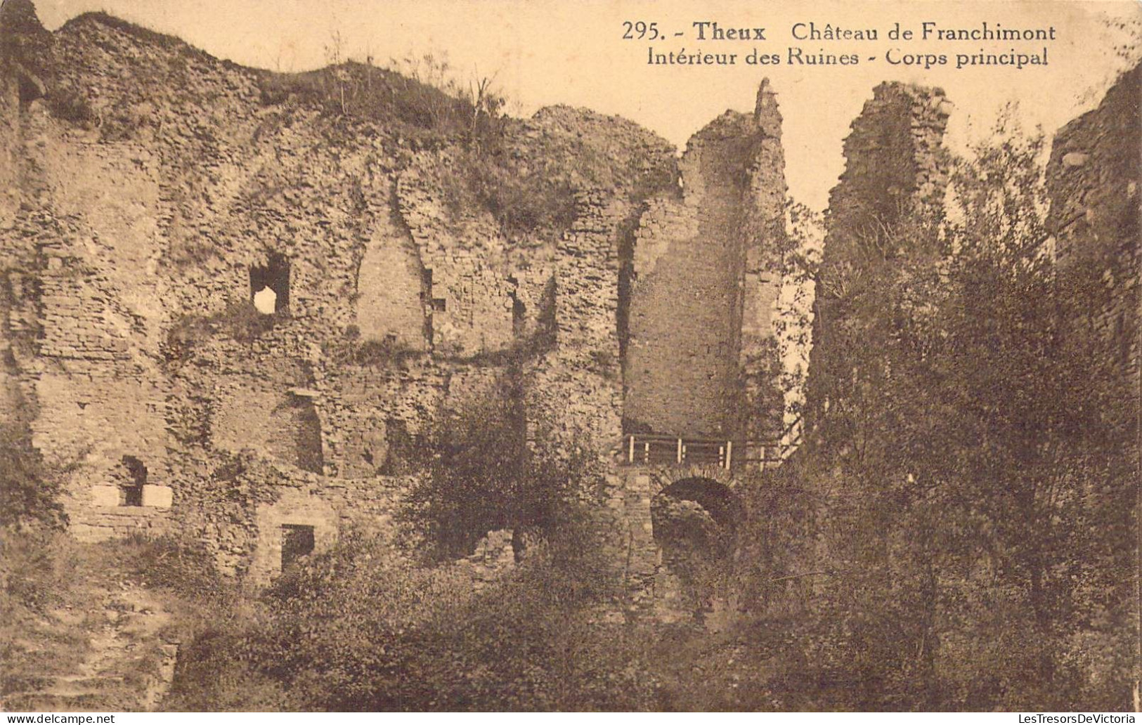 BELGIQUE - Theux - Château De Franchimont - Intérieur Des Ruines - Corps Principal - Carte Postale Ancienne - Theux